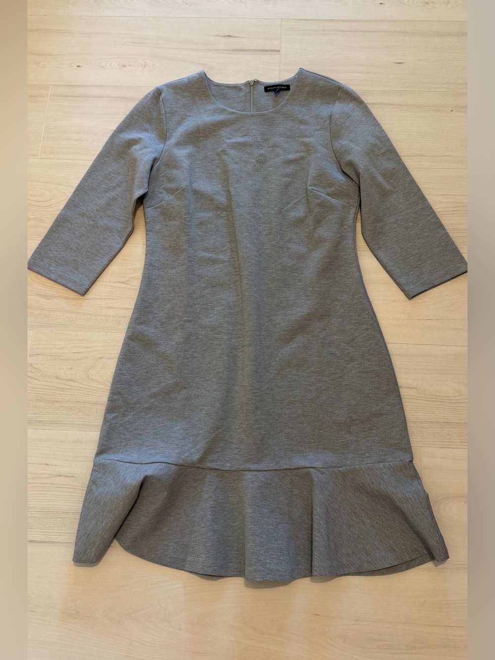 Banana Republic Heather Gray Fit and Flare Dress